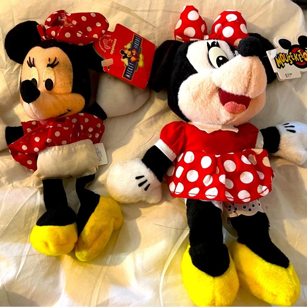 Minnie Mouse Beanie Bag Characters With Tags - Picture 3 of 3